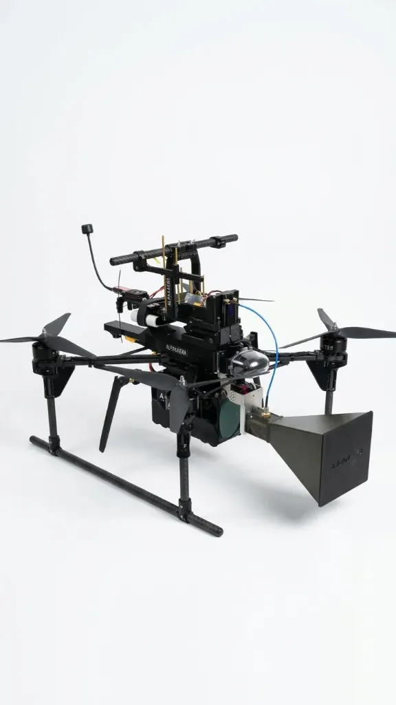 Дрон Ретранслятор Чупакабра Репетун - (Цифровий Денний) (2100-2700 MHz, 4.9 - 6.0 GHz, 3.0-5.0 GHz / Антена Рупорт 14 dBi, 4.9 - 6.0 GHz, 2100-2700 MHz, Від 380 до 560 MHz з кроком в 20 MHz)